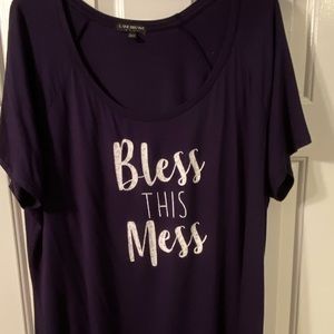 Lane Bryant - Bless the Mess shirt